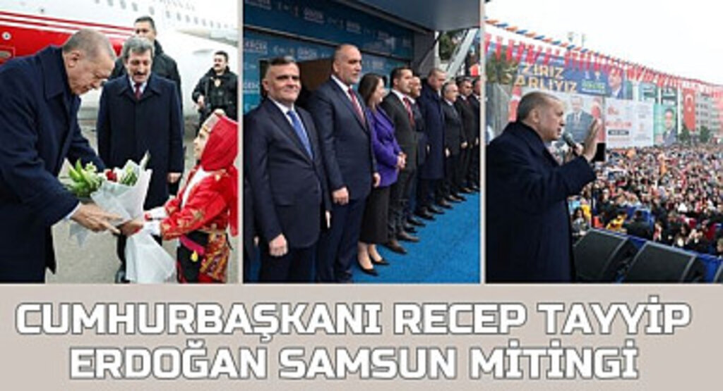 Cumhurbaşkanı Recep Tayyip Erdoğan'ın Samsun Mitingine Yoğun İlgi