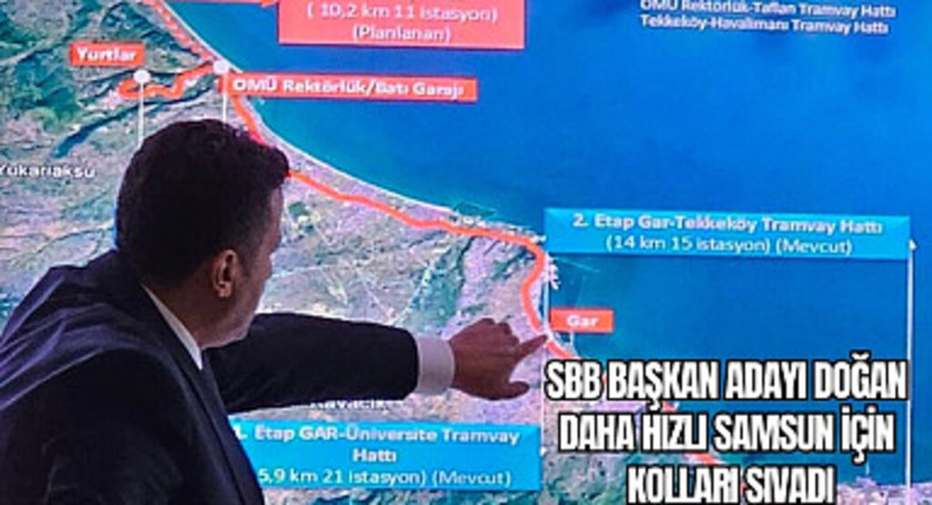 Halit Doğan Samsun’da daha hızlı bir ulaşım için kolları sıvadı