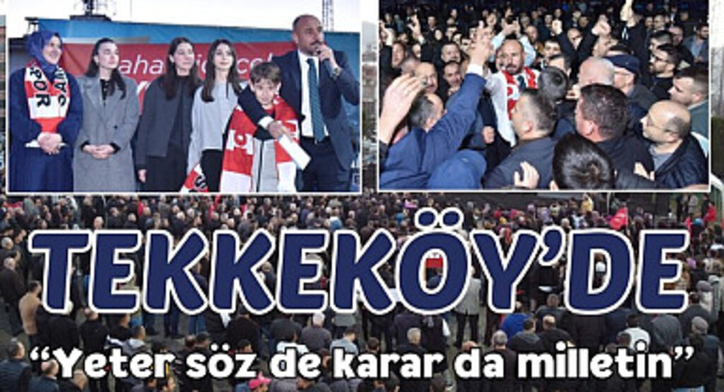 Hasan Togar, 'Yeter söz de karar da milletin'dir dedi