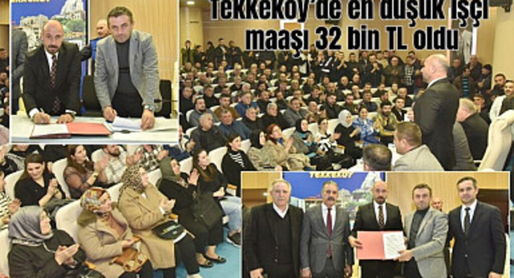 Tekkeköy Belediyesi işçileri bayram etti