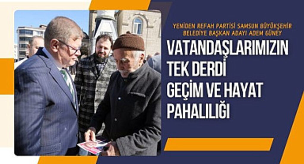 YRP Büyükşehir Belediye Adayı Güney Vatandaşların Derdini Dinledi