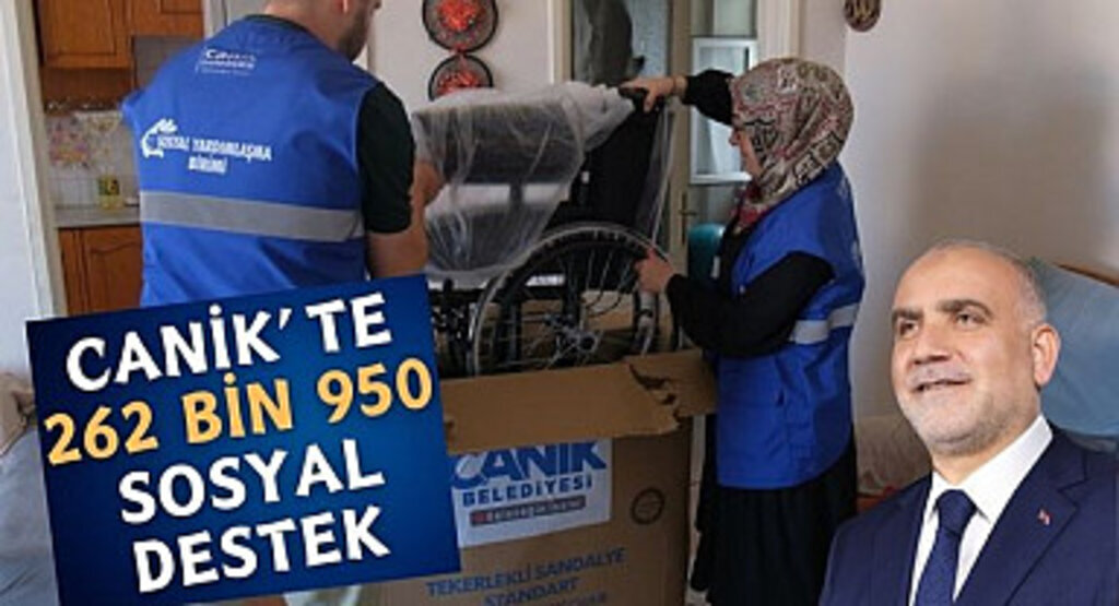 Canik’te 262 Bin 950 Sosyal Destek 