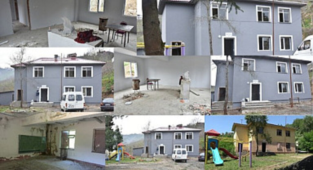 Tekkeköy’de Yeniköy Köy Konağı çalışmalarında sona gelindi