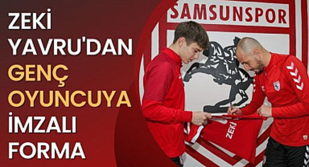 Zeki Yavru'dan Genç Oyuncuya İmzalı Forma