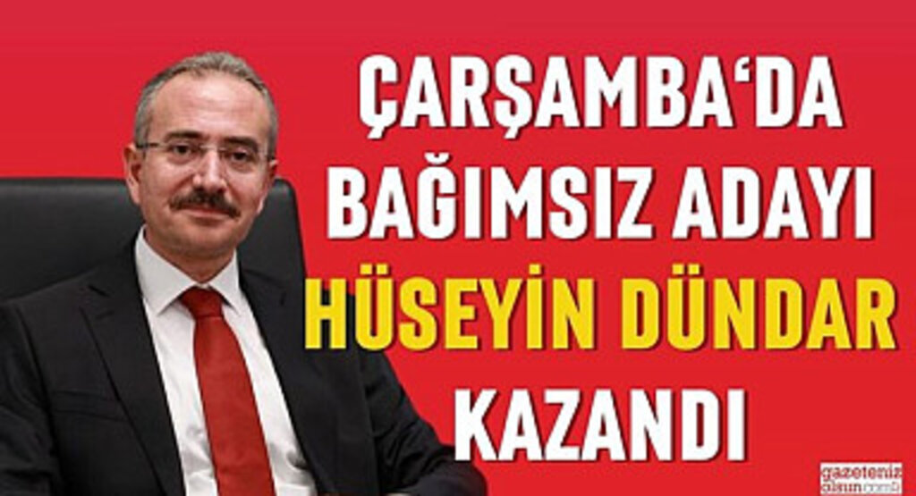 Hüseyin Dündar Çarşamba Belediye Başkanı Oldu