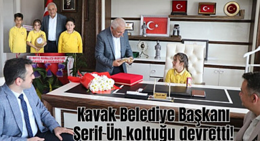 Kavak Belediye Başkanı Şerif Ün koltuğu devretti!