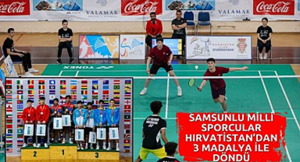 Samsunlu milli sporcular Hırvatistan’dan 3 madalya ile döndü