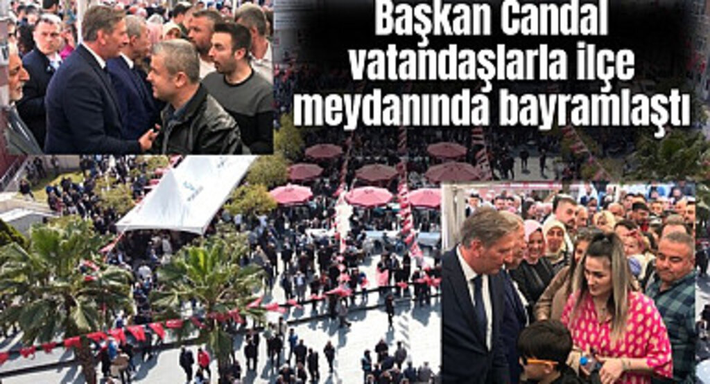 Tekkeköy Belediyesi'nden ilçe meydanında bayramlaşma programı