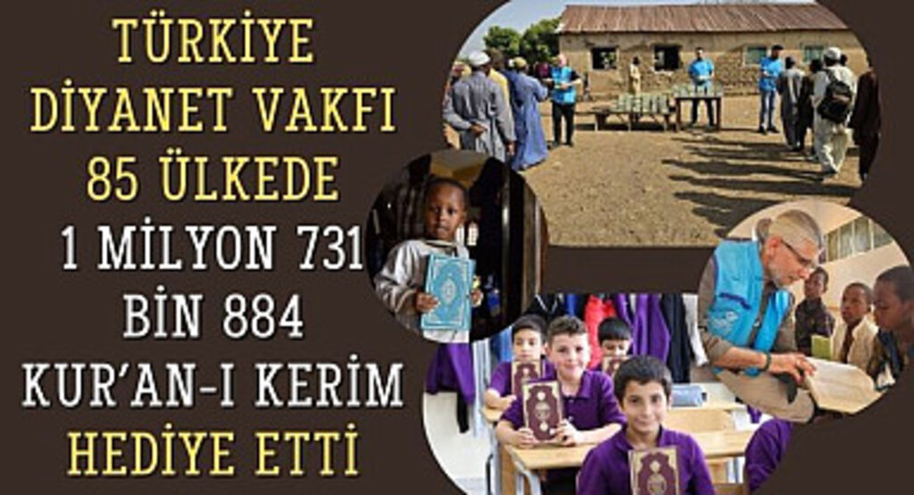 Türkiye Diyanet Vakfı Kur’an-ı Kerim hediye etti