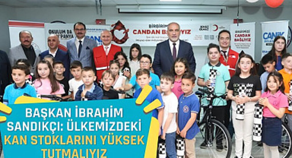 Canik'te kan bağışı yapılmasına katkı sağlayan öğrenciler ödüllerine kavuştu