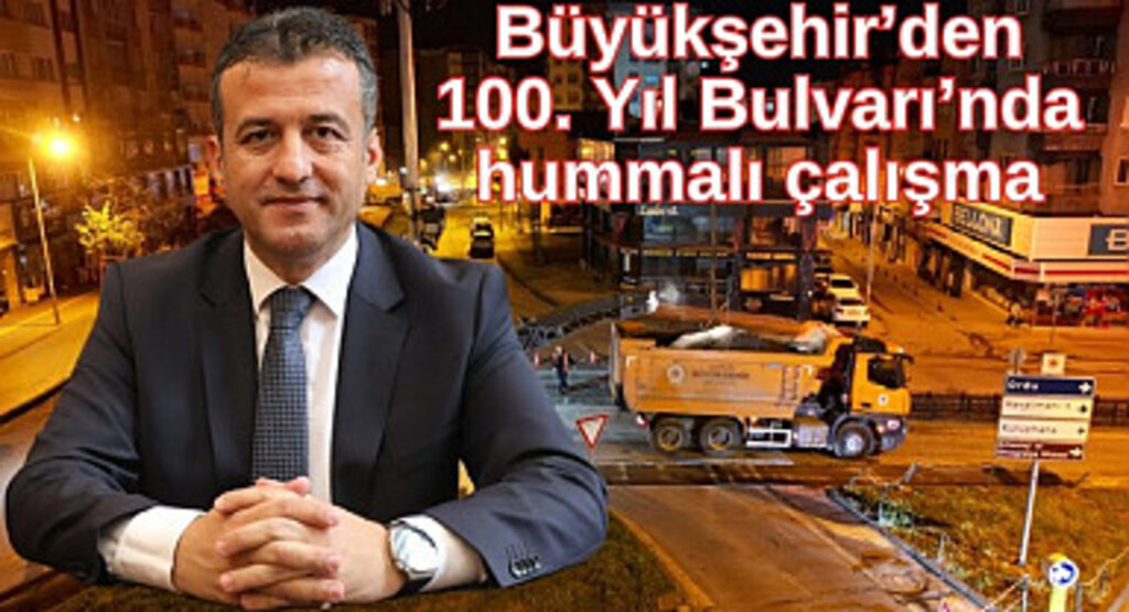 Samsun 100. Yıl Bulvarı yenileniyor!
