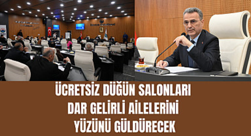 Ücretsiz düğün salonları dar gelirli ailelerini yüzünü güldürecek