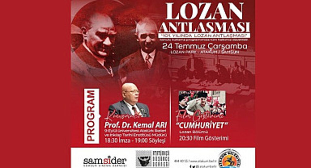 Atakum Belediyesi’nden Lozan’ın 101. yıl dönümüne özel program