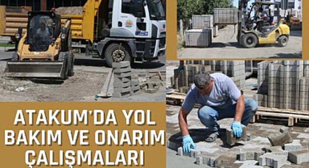 Atakum'da yol bakım ve onarım çalışmaları