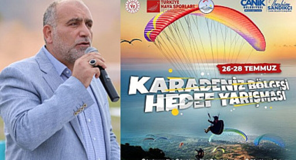 Canik Belediyesi'nden Yamaç Paraşütü Karadeniz Bölgesi Hedef Yarışması