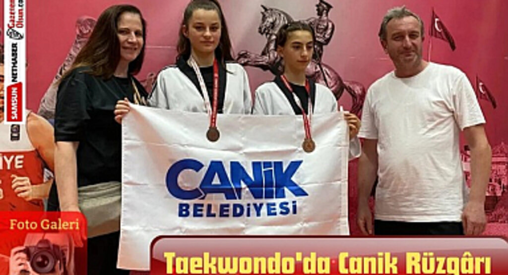 Canik Belediyespor Kulübü Taekwondo takımı madalyaları sildi süpürdü