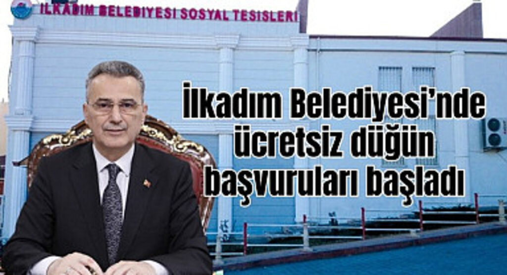 İlkadım Belediyesi’nde ücretsiz düğün başvuruları başladı
