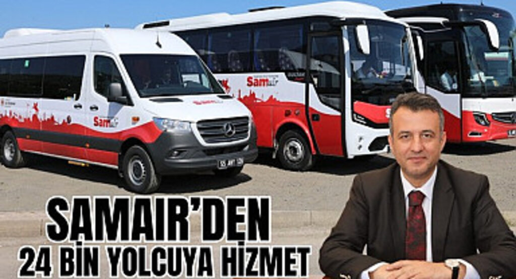 Samsun Havalimanına ulaşımda SAMAIR, 24 bini aşkın yolcuya hizmet