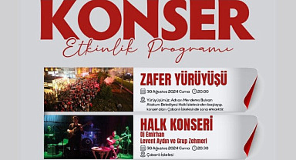 Atakum Sahili’nde 30 Ağustos coşkusu