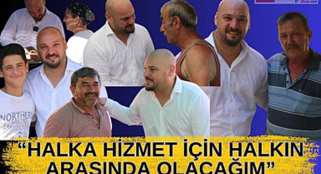 Başkan Türkel halka hizmet için halkın arasında 