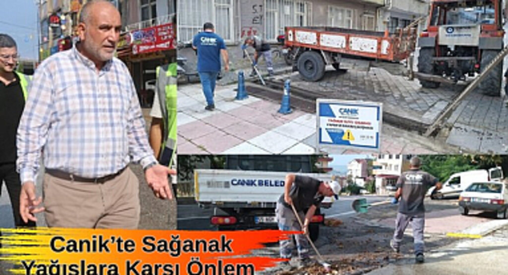 Canik'te Sağanak Yağışlara Karşı Önlem
