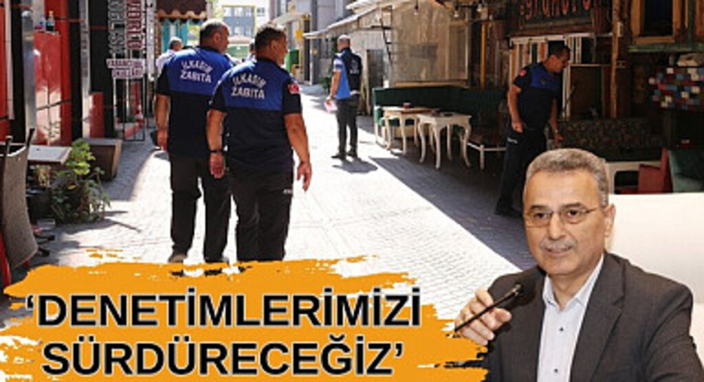 İlkadım Zabıtası'ndan işgal sınır çizgisi denetimi