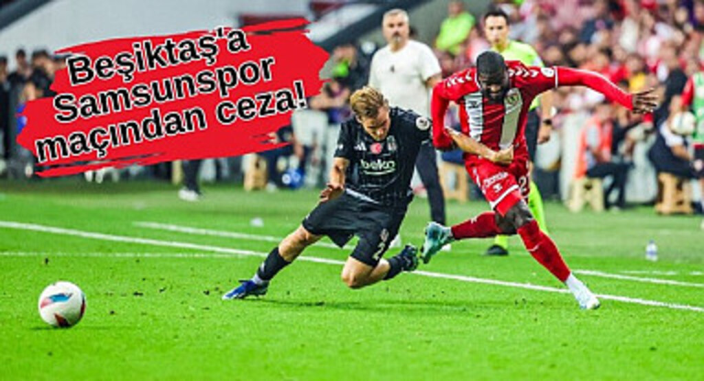Samsunspor maçından Beşiktaş'a ceza