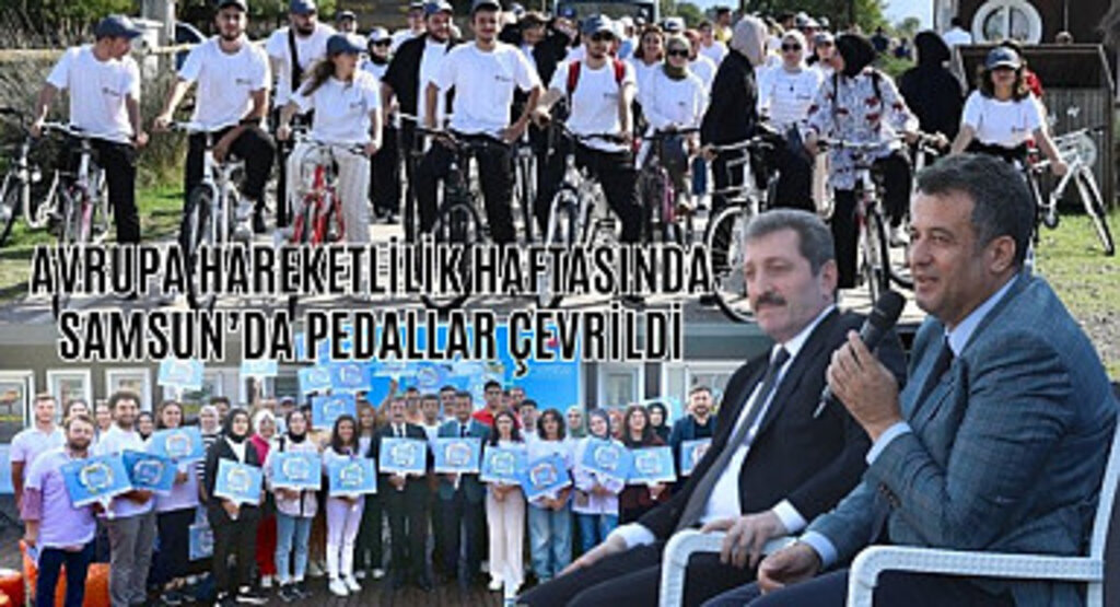 Samsun'da Avrupa Hareketlilik Haftası bisiklet turu ile başladı