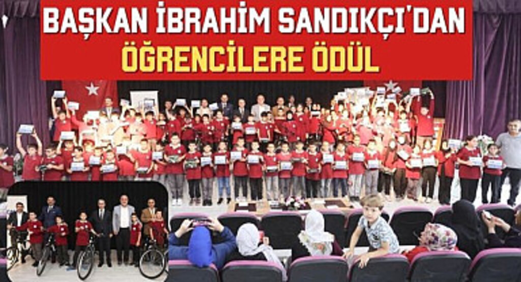 Başkan İbrahim Sandıkçı'dan Öğrencilere Ödül 