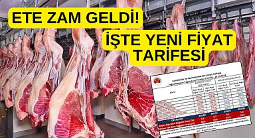 Karkas et fiyatlarına zam geldi! Yağsız dana ve kuzu fiyatları