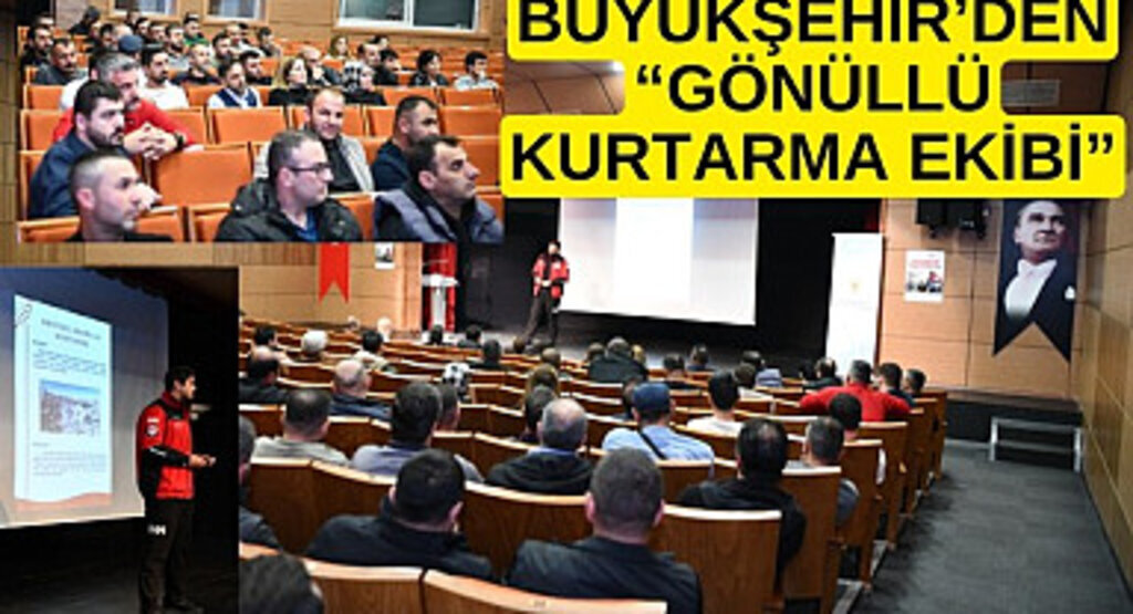 Samsun'da Büyükşehir Belediyesi'nden Gönüllü Kurtarma Ekibi