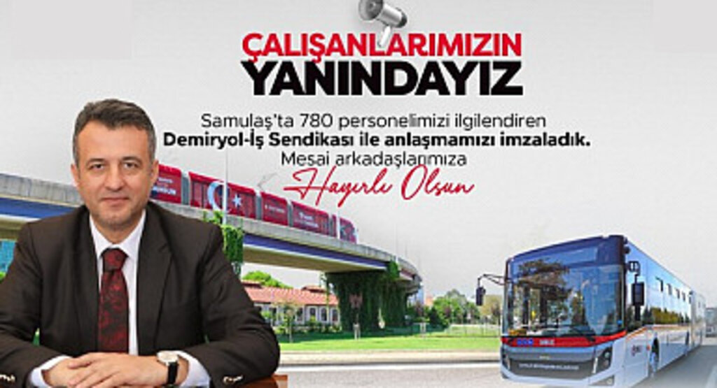 Samsun'da SAMULAŞ Çalışanlarına Müjdeli Haber