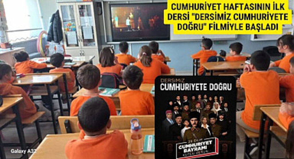 Samsun'da Tüm Okullarda Öğrencilere Dersimiz Cumhuriyete Doğru Filmi İzletildi!