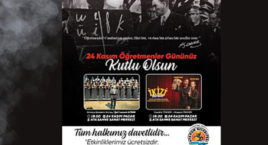 Atakum Belediyesi’nden 24 Kasım’a özel program