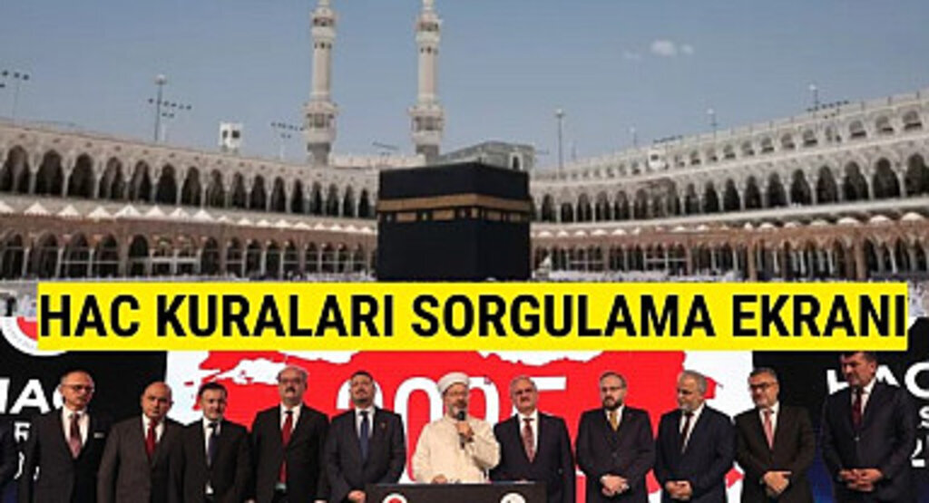 HAC KURA SONUÇLARI SORGULAMA: 2025 yılı hac kuraları çekildi, Hac kura sorgulama ekranı!