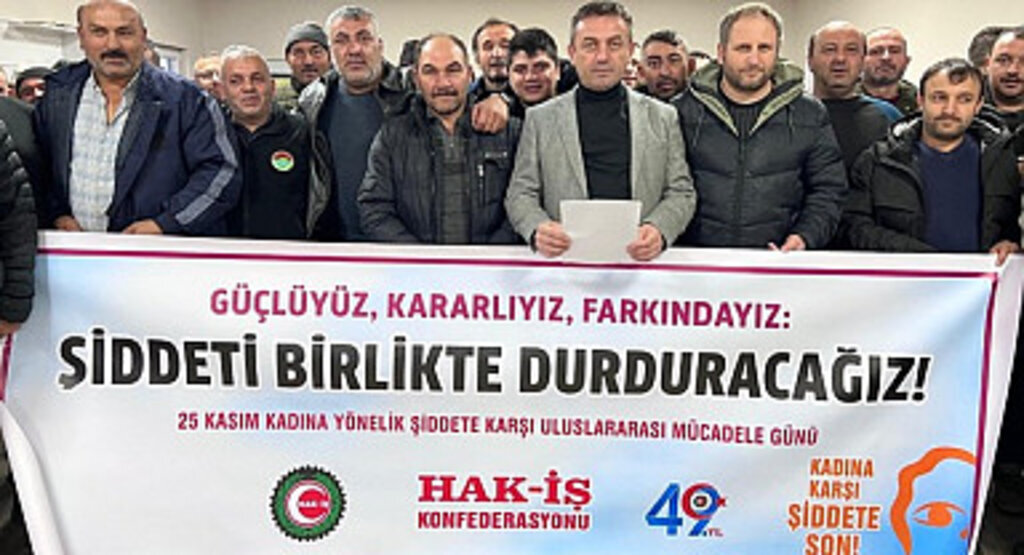 HAK-İŞ Hizmet-İş Samsun İl Başkanı Ziya Uzun: Şiddetin her türlüsüne karşıyız