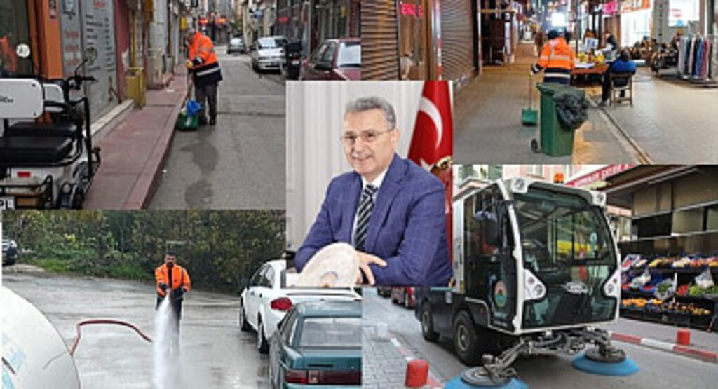 İlkadım Belediyesi Temizlik ekiplerinden yoğun çalışma