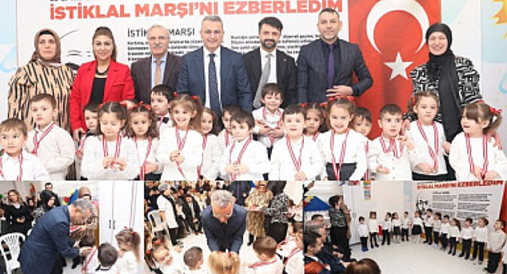 İlkadımlı Minikler İstiklal Marşı ile Duygulandırdı