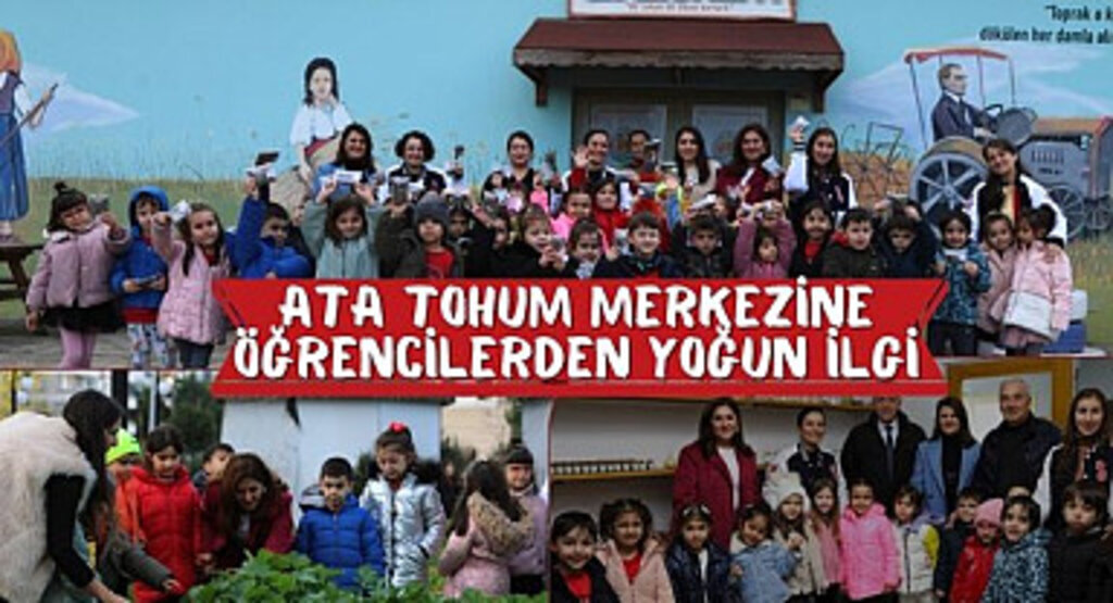 Minik öğrencilerden Ata Tohum'a ziyaret
