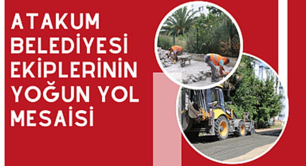 Atakum Belediyesi ekiplerinin yoğun yol mesaisi