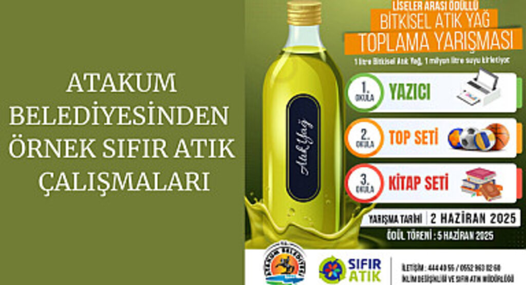 Atakum Belediyesinden örnek sıfır atık çalışmaları