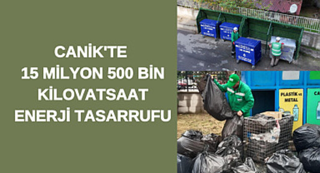 Canik'te 15 Milyon 500 Bin Kilovatsaat Enerji Tasarrufu 