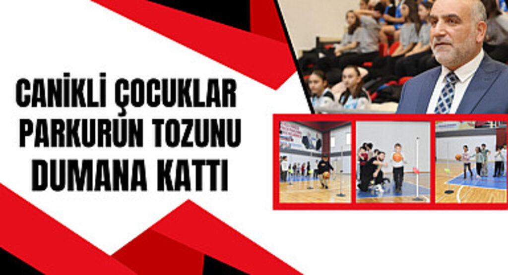 Canikli Çocuklar Parkurun Tozunu Dumana Kattı