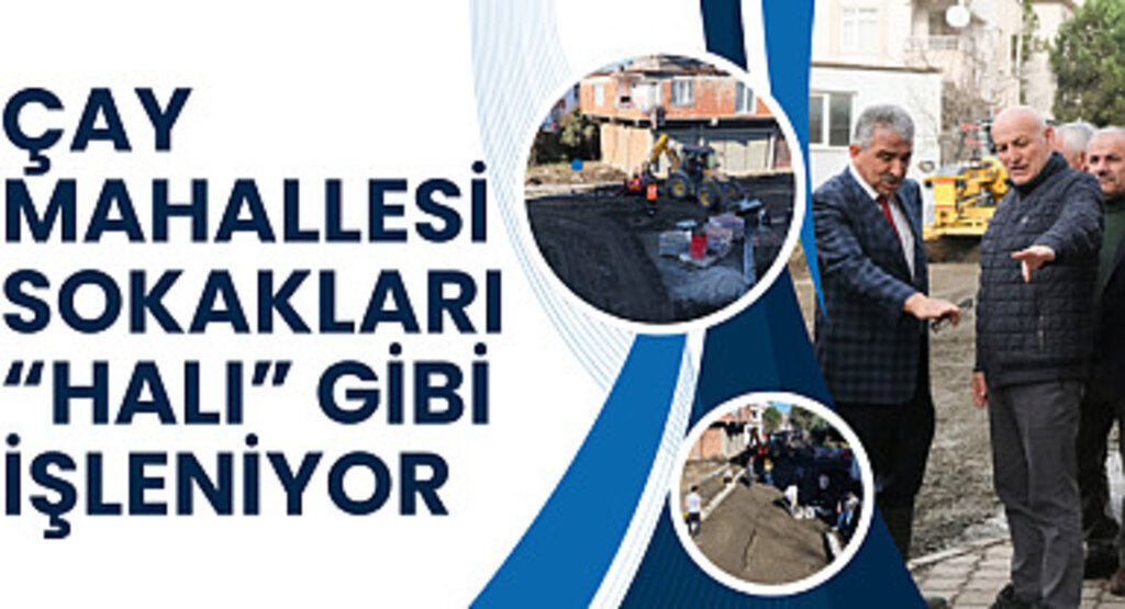 Terme'de Çay Mahallesi sokakları halı gibi işleniyor!