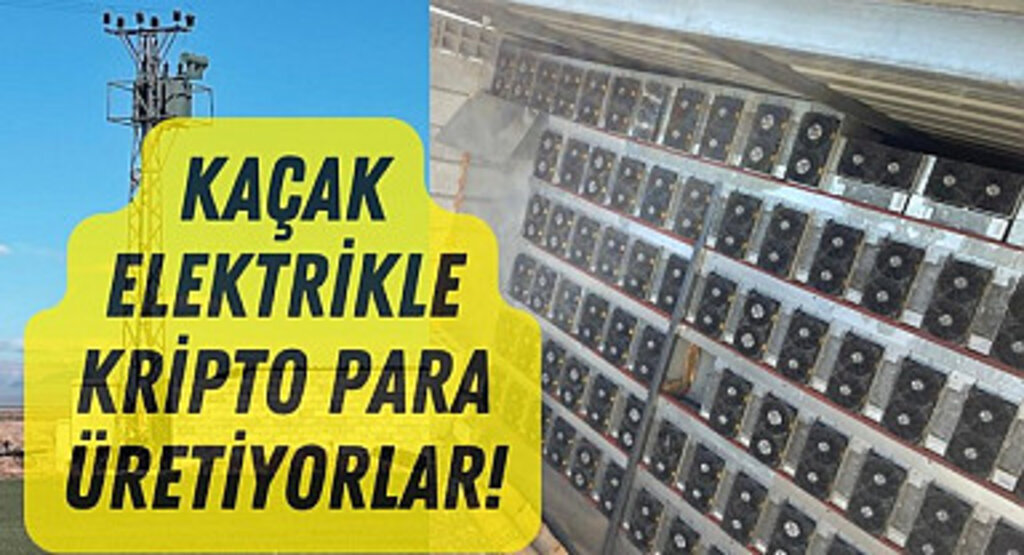 Kaçak elektrikle kripto para üretimi yapan tesis tespit edildi