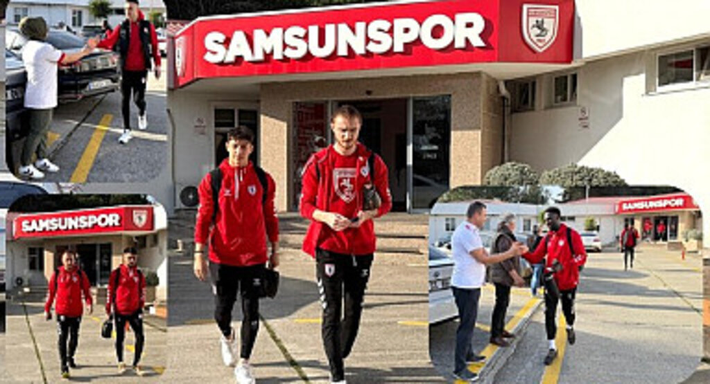 Samsunspor Başakşehir maçı için İstanbul'a hareket etti