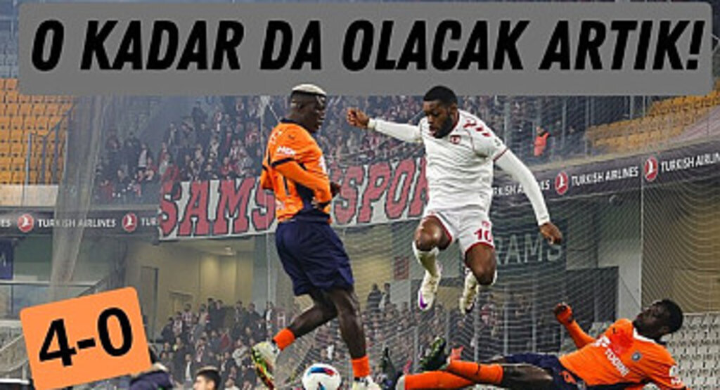 Başakşehir Samsunspor maç sonucu : 4-0 Karşılaşmanın Fotoğrafları