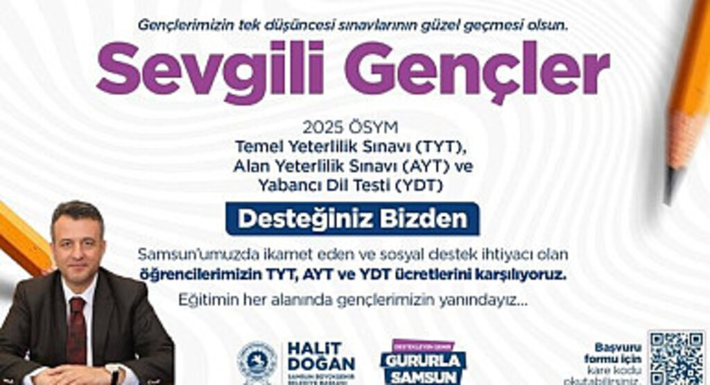 Başkan Doğan'dan Üniversite Sınavına Girecek Öğrencilere Destek