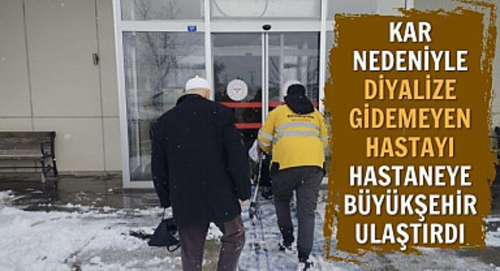 Büyükşehir Belediyesi Diyaliz Hastasını Hastaneye Ulaştırdı