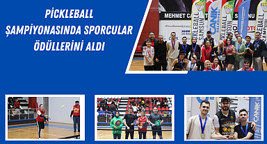 Pickleball Şampiyonasında sporcular ödüllerini aldı